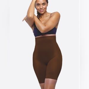 Ruby Ribbon | High Waist Thigh Slimmer in Mocha, #4019
